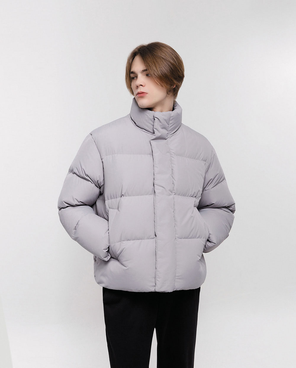 UNIREX188000-웰론 푸퍼 숏 패딩