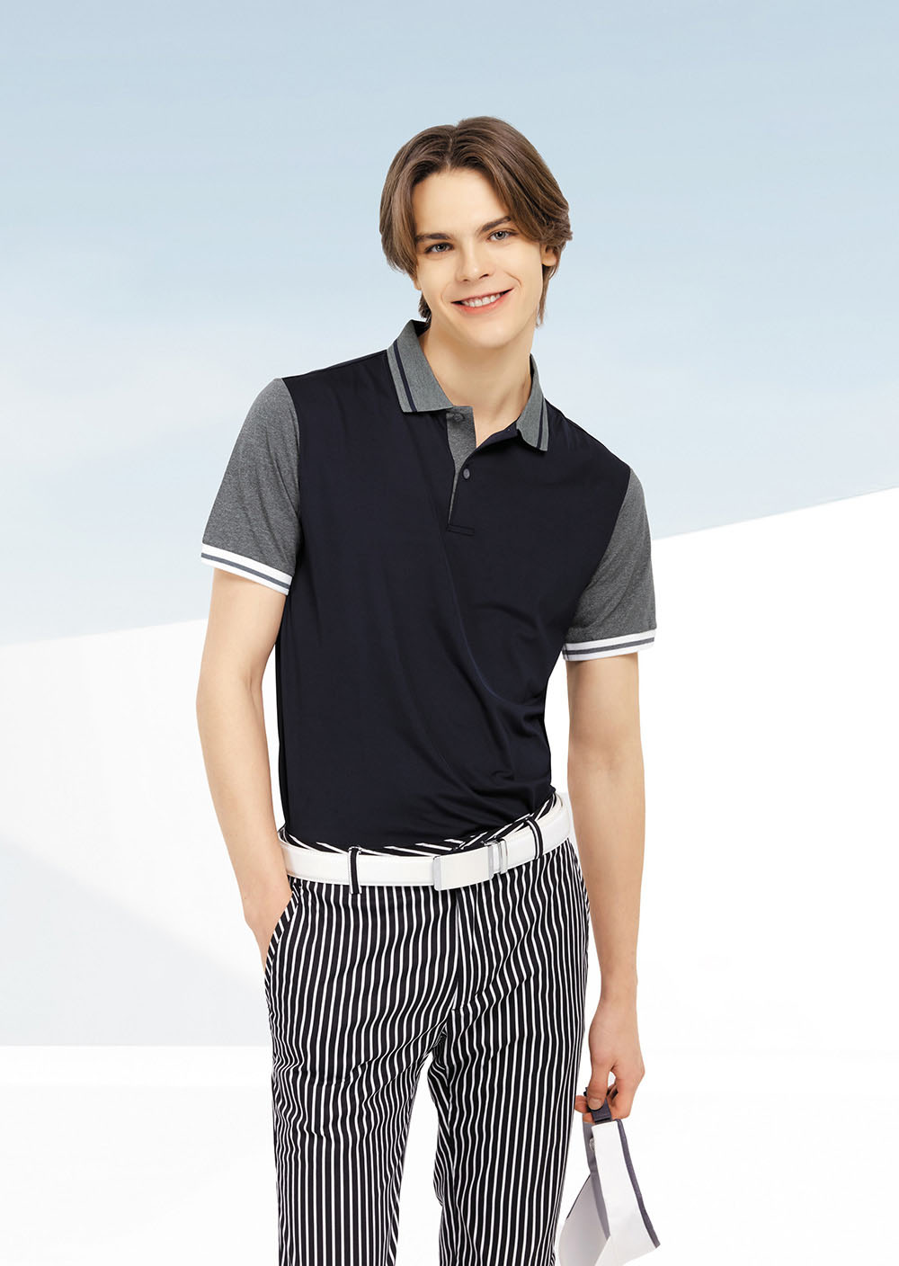 UNIREX451000-스판덱스 배색T