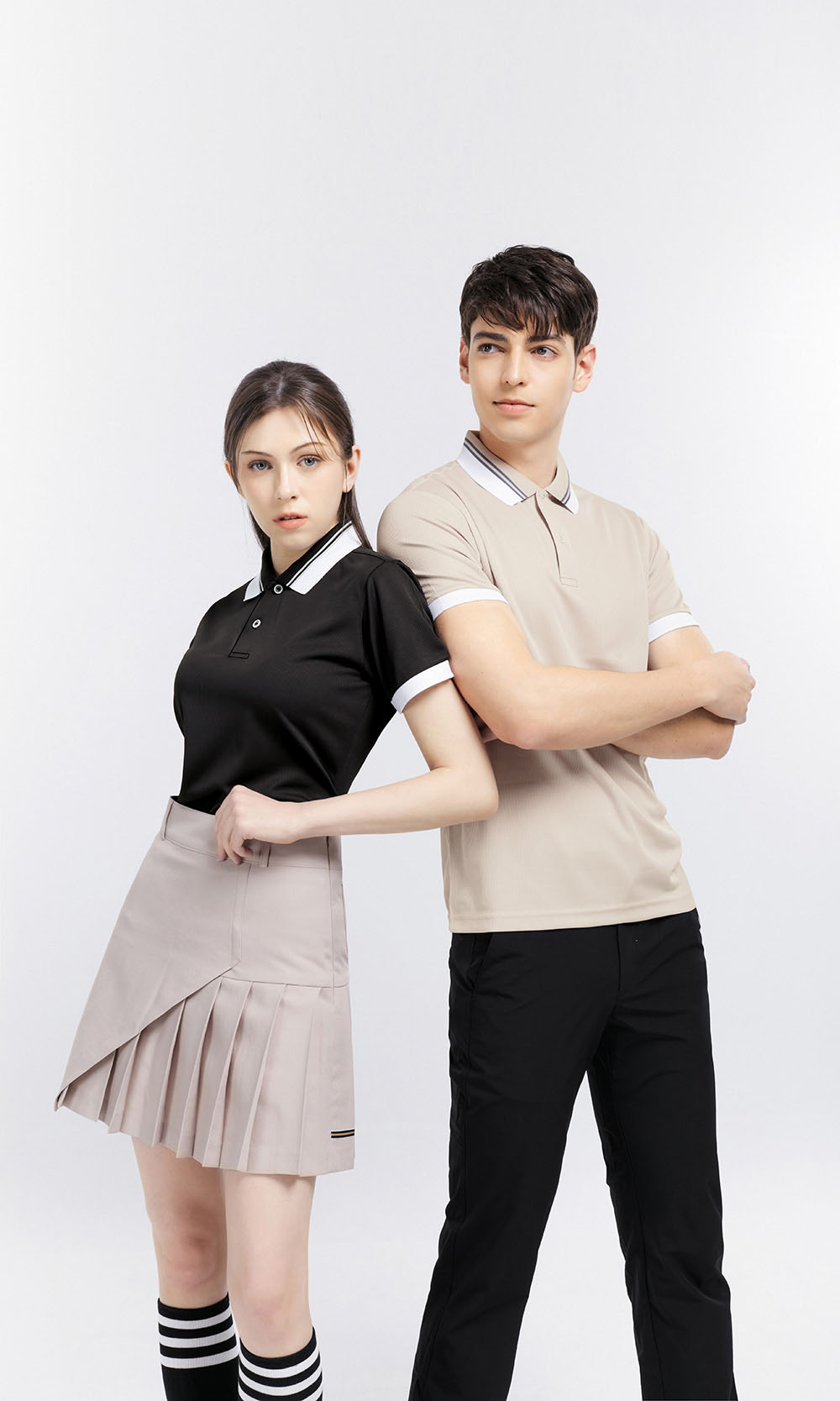 UNIREX811000-에어로쿨 골지 배색T